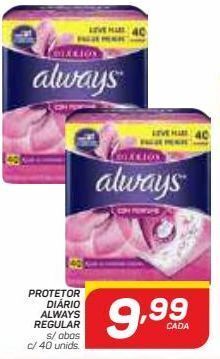 GBarbosa Protetor diário always regular oferta