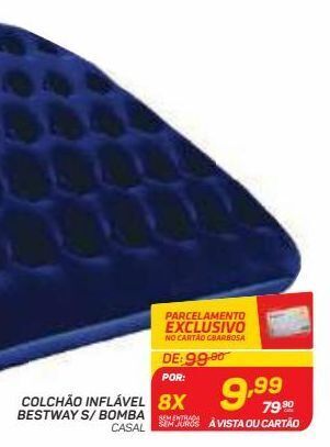 GBarbosa Colchão inflável bestway s/ bomba casal oferta