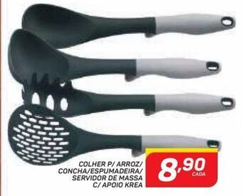 GBarbosa Colher p/ arroz / concha / espumadera / servidor de massa c/ apoio krea oferta