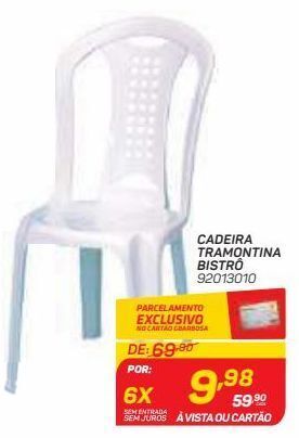 Cadeira tramontina bistrô