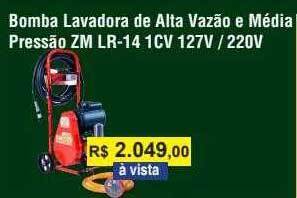 Copercana Bomba Lavadora De Alta Vazão E Média Pressão Zm Lr-14 1cv 127v 220v oferta