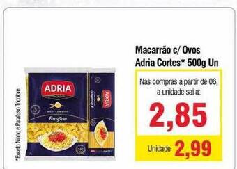 Spani Atacadista Macarrão C Ovos Adria Cortes oferta