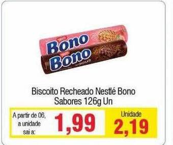 Spani Atacadista Biscoito Recheado Nestlé Bono Sabores oferta