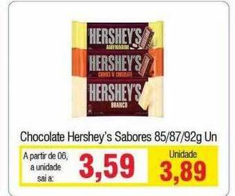 Spani Atacadista Chocolate Hershey's Sabores oferta