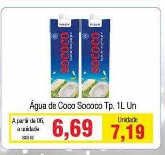 Spani Atacadista água De Coco Sococo Tp oferta