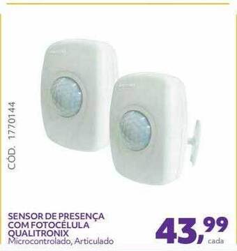 Sensor De Presença Com Fotocêlula Qualitronix