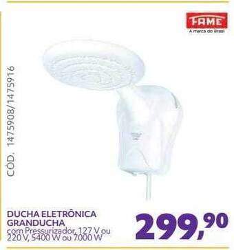 Telhanorte Fame Ducha Eletrônica Granducha oferta