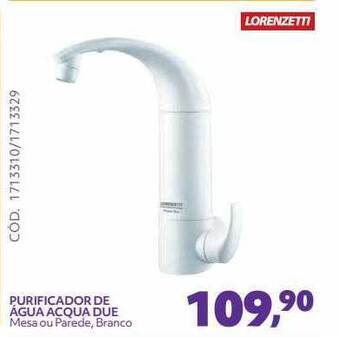 Telhanorte Lorenzetti Purificador De água Acqua Due oferta