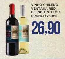 Apoio Mineiro Vinho Chileno Ventana Red Blend Tinto Ou Branco oferta
