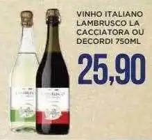Apoio Mineiro Vinho Italiano Lambrusco La Cacciatora Ou Decordi oferta