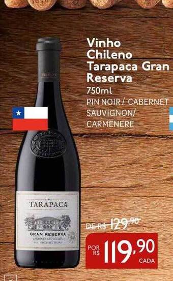 Perini Vinho Chileno Tarapaca Gran Reserva oferta