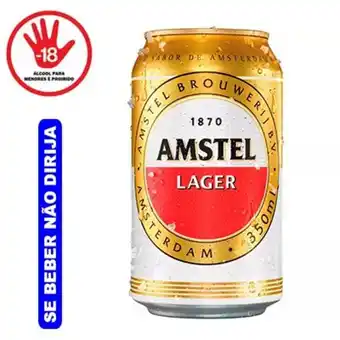 Mialich Supermercados Cerveja amstel lata 350ml oferta
