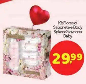 Lopes Supermercados Kit Flores C Sabonete E Body Splash Giovanna Baby oferta