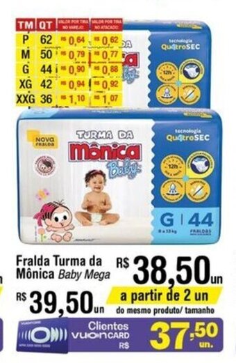 Fralda Turma Da Monica Baby Mega