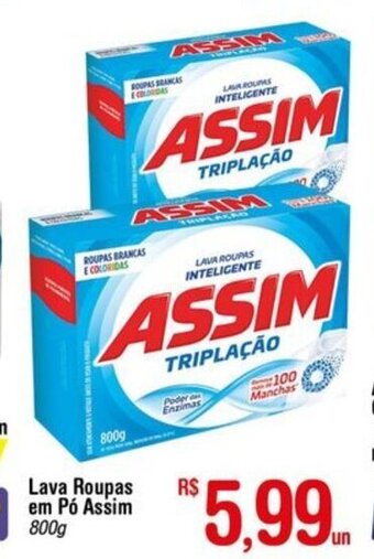 Fort Atacadista Lava roupas em po Assim 800g oferta