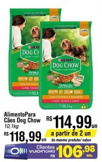 Fort Atacadista Alimento para Caes Dog Chow 10.1kg oferta