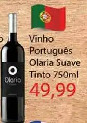 Chama Supermercados Vinho Português Olaria Suave Tinto 750ml oferta