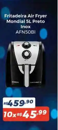 Atakarejo Fritadeira Air Fryer Mondial 5l Preto Inox Afn50bi oferta