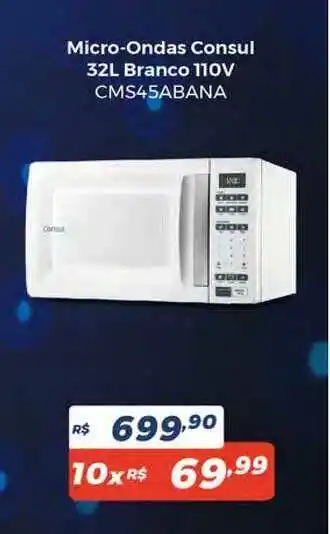 Atakarejo Micro-ondas Consul 32l Branco 110v Cms45abana oferta