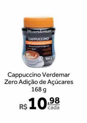 Verdemar Supermercado Cappuccino Verdemar Zero Adição De Açucares oferta
