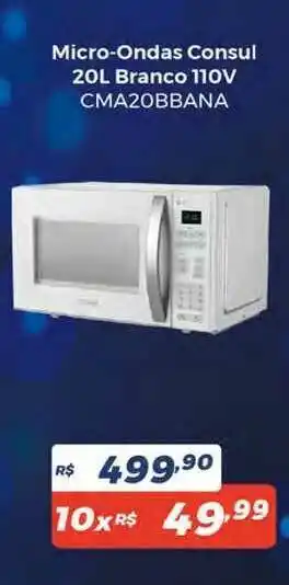 Atakarejo Micro-ondas Consul 20l Branco 110v Cma20bbaana oferta