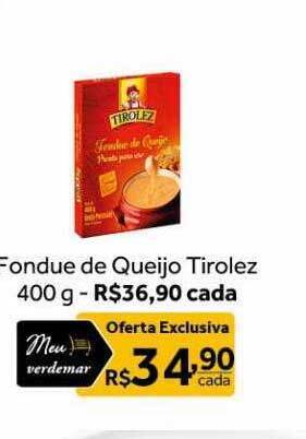 Verdemar Supermercado Fondue De Queijo Tirolez oferta