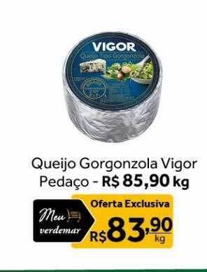Verdemar Supermercado Queijo Gorgonzola Vigor Pedaço oferta