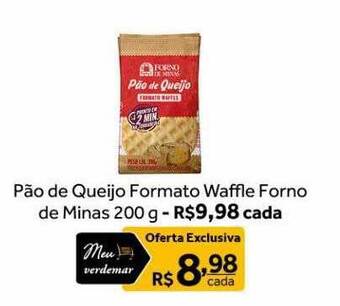 Verdemar Supermercado Pão De Queijo Formato Waffle Forno De Minas oferta