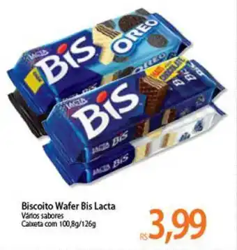 Atacadão Biscoito Wafer Bis Lacta 100.8g/126g oferta