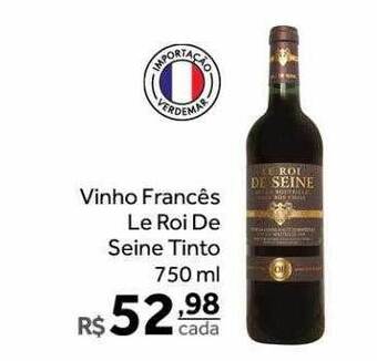 Verdemar Supermercado Vinho Francês Le Roi De Seine Tinto oferta