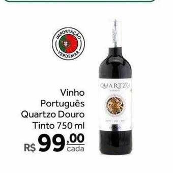 Verdemar Supermercado Vinho Português Quartzo Douro Tinto oferta