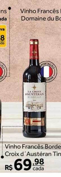Verdemar Supermercado Vinho Francês Bordeaux La Croix D'austéran Tinto oferta