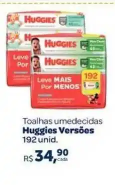Toalhas Umedecidas Huggies Versões 192 unid.