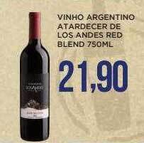 Vinho Argentino Atardecer De Los Andes Red Blend
