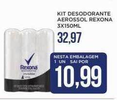 Apoio Mineiro Kit Desodorante Aerossol Rexona oferta