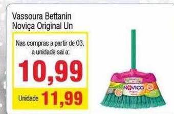 Spani Atacadista Vassoura Bettanin Noviça Original oferta