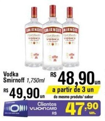 Fort Atacadista Vodka Smirnoff 1.75L oferta