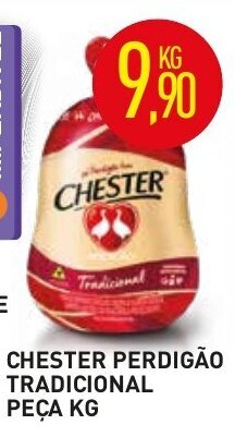Calvo Atacadista Chester Perdigao Trad. peca 1kg oferta