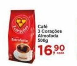 Rossi Supermercado Cafe 3 Coracoes Almofada 500g oferta