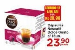 Rossi Supermercado Capsulas Nescafe Dolce Gusto c/16un oferta