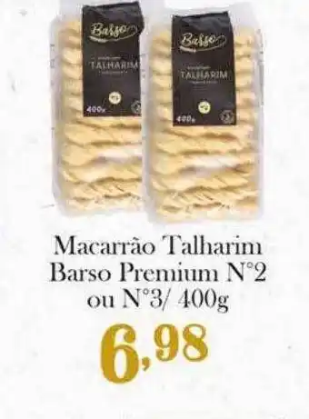 Macarrão Talharim Barso Premium N°2 Ou N°3
