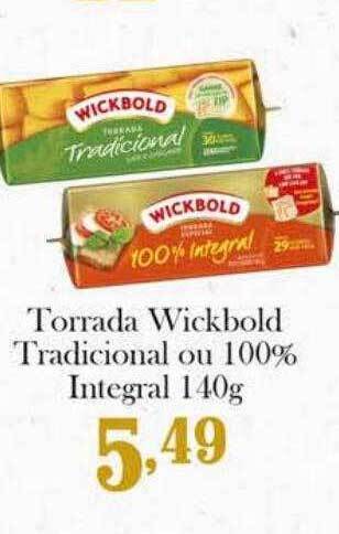 Torrada Wickbold Tradicional Ou 100% Integral
