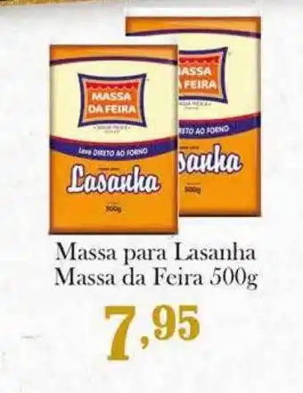 Confiança Supermercados Massa Para Lasanha Massa De Feira oferta
