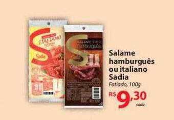 Nacional Salame Hamburguês Ou Italiano Sadia oferta