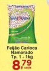 Rossi Supermercado Feijao Carioca Namorado tipo 1 1kg oferta