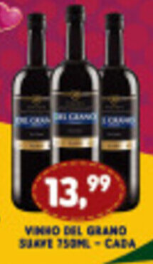Supermercados Cristal Vinho Del Grano Suave 750ml cada oferta