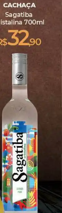 Peg Pese Cachaça Sagatiba Istalina 700ml oferta