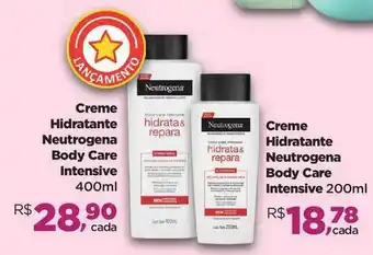Farmácias Nissei Creme Hidratante Neutrogena Body Care Intensive 200ml oferta