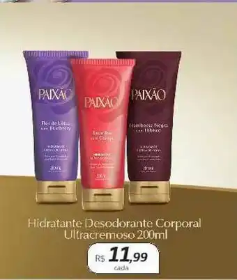 Hidratante Desodorante Corpora Ultracremoso Paixão 200ml