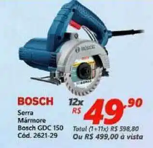 Lojas Becker Serra Mármore Bosch Gdc 150 oferta